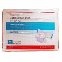 Wings Plus Adult Incontinence Brief 1 Heavy Absorbency Stretch, 66063S, 24 Ct