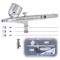 G233 Airbrush Pro Set with 3 Nozzle Sets (0.2, 0.3 & 0.5mm) - Gravity Feed with 1/3oz Cup