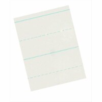 School Smart 085355 Alternate Ruled Long Way Writing Paper For Grade 1- 11 x 8.5 In. - White