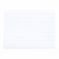 School Smart 085439 10.5 x 8 In. Sulphite Long Way Ruled Paper Without Margin- Bright White-