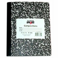 School Smart 086768 Unruled Composition Book - 100 Leaves- 9-3 & 4 x 7-1 & 2 In- 15 Lb- 200 S