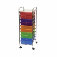 Maintech Enterprises 333887 Mobile Organizer, 10-Drawer, Multiple Colors