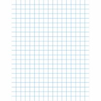 School Smart 085282 3-Hole Punched Graph Paper With Chipboard Back- White
