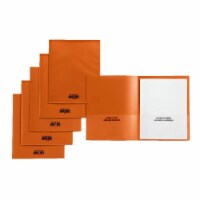 School Smart  Take Home Heavy-Duty Folder&#44; Orange - Pack of 24