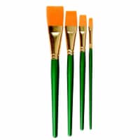 SAX 1567538 True Flow Optimum White Taklon Long Round Brush, Size 8 - Pack of 3
