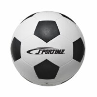 Sportime 1599258 No 5 Soccer Ball, Black & White
