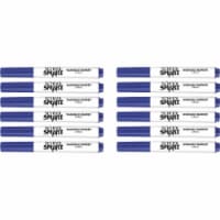 School Smart 2002981 Conical Tip Washable Art Markers, Blue - Pack of 12