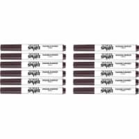 School Smart 2002979 Conical Tip Washable Art Markers, Brown - Pack of 12