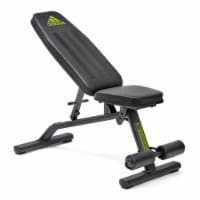 adidas Versatile Performance Utility Strength Training Home Gym Bench, Black