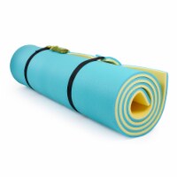 Comfy Floats 12' x 5' No Inflate UV-Resistant Water Pad Pool Lake Float, Yellow
