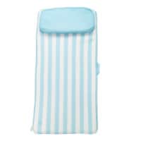 Comfy Floats No Inflate Sun Bed Water Lounger Outdoor Pool Float w/ Pillow, Blue