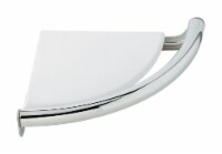Delta 8-1/2 in. L Polished Chrome Stainless Steel Corner Shelf with Assist Bar - Total Qty: