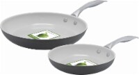 GreenLife Classic Gourmet Pro Ceramic Nonstick Frying Pan Set - Gray Perspective: Main
