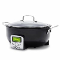 GreenPan CC005091001 6-Qt. Essential Electric Smart Skillet - Black