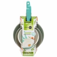 GreenPan Rio Frying Pan Set Healthy Ceramic Non Stick -Turquoise Perspective: Main