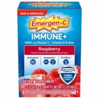 Emergen-C Raspberry Immune+ Triple Action Dietary Supplement Powder Perspective: Main