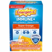 Emergen-C Immune+ Triple Action Super Orange Immune Support Vitamin C Powder Perspective: Main