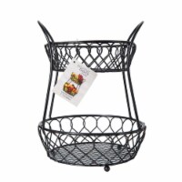 Mikasa Gourmet Basics Loop & Lattice 2-Tier Basket Perspective: Main