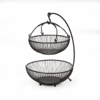 Mikasa Gourmet Basics Spindle 2-Tier Basket with Banana Hook - 3 Piece