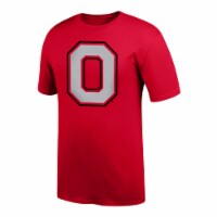 Ohio State Buckeyes Men's Basic Logo Tee - Red Perspective: Main