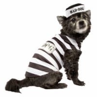 Simply Dog Extra Small-Small Bad Dog Jail House Pet Costume Perspective: Main