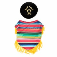 Simply Dog Medium-Large Poncho & Sombrero Pet Costume