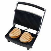 Grill and Panini Press - Non-Stick Sandwich Press Hot Ham and Cheese
