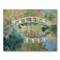 Claude Monet 'The Japanese Bridge, Giverny' Canvas Wall Art 35 x 47 Inches