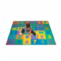 96 PC Foam Floor Alphabet & Number Puzzle Mat For Kids