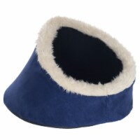 PETMAKER Feline Cat Comfort Cavern Pet Bed - Blue