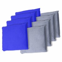 Blue and Grey Cornhole Bags- Set of 8