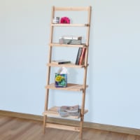 Lavish Home 83-15-5 5 Tier Decorative Leaning Ladder Book Shelf