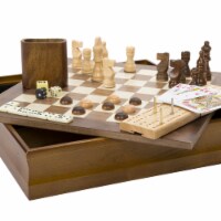 Hey Play 12-HY2691 7 In 1 Classic Combo Game - Chess, Checkers & Cribbage
