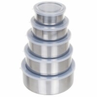 Chef Buddy 5 Piece Stainless Steel Bowl Set with Lids
