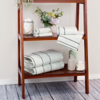 Lavish Home Quick Dry 100% Cotton Zero Twist 6 Piece Towel Set-Seafoam