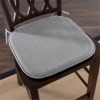 Lavish Home Memory Foam Chair Pad - Platinum