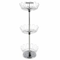 Lavish Home 83-29-3TIER Three Tier Revolving Shoe Tree Organizer Rack