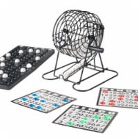 Hey! Play! Complete Bingo Game Set 75 Balls Cage and 18 Cards