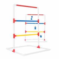 Ladder Toss Outdoor Game with 6 Bolas Carrying Case Backyard Lightweight PVC