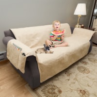 Petmaker 80-PET5075 100 Percent Waterproof Protector Cover for Couch & Sofa - Tan