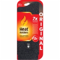 Heat Holders® Twist Crew Sock - Black / Charcoal Perspective: Main