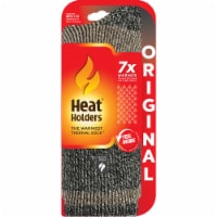 Heat Holders® Men's Rook Block Twist Crew Sock - Clay/Black Perspective: Main