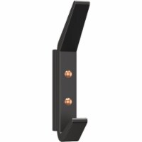 National Hardware 4-3/4 In. Matte Black Reed Geometric Hook N337-918