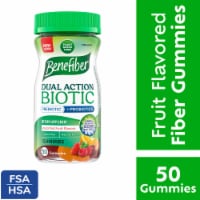 Benefiber Prebiotic Fiber with Probiotics Assorted Fruit Flavors Supplement Gummies
