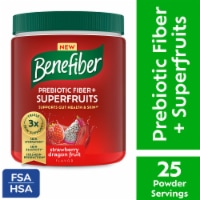 Benefiber Prebiotic Fiber + Superfruits Dietary Supplement, Strawberry Dragon Fruit Flavor Perspective: Main