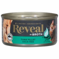Reveal Grain Free Natural Broth Tuna Fillet Cat Food Perspective: Main