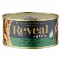 Reveal Tuna Fillet with Seaweed Wet Cat Food