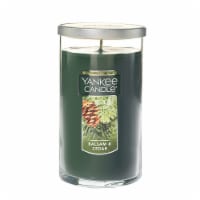 Yankee Candle® Balsam and Cedar Pillar Candle - Green Perspective: Main