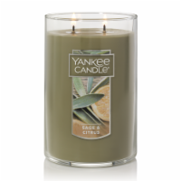 Yankee Candle® Sage & Citrus Pillar Candle - Gray Perspective: Main