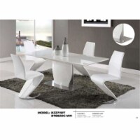 Global Furniture Usa White High Gloss Dining Table
